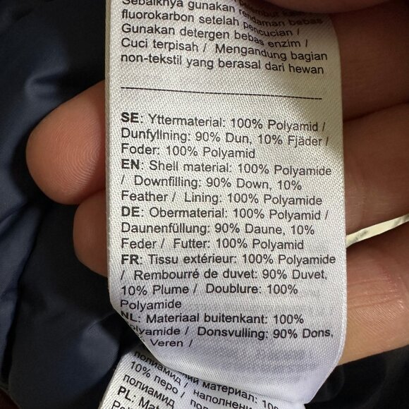 Fjallraven Mens 1974 Expedition X-Latt Puffer Jacket Down Coat Navy Size XXL - Picture 5 of 6